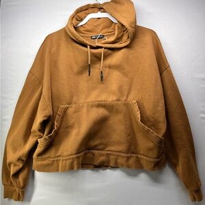Zara Men's Tan Hoodie Sweater